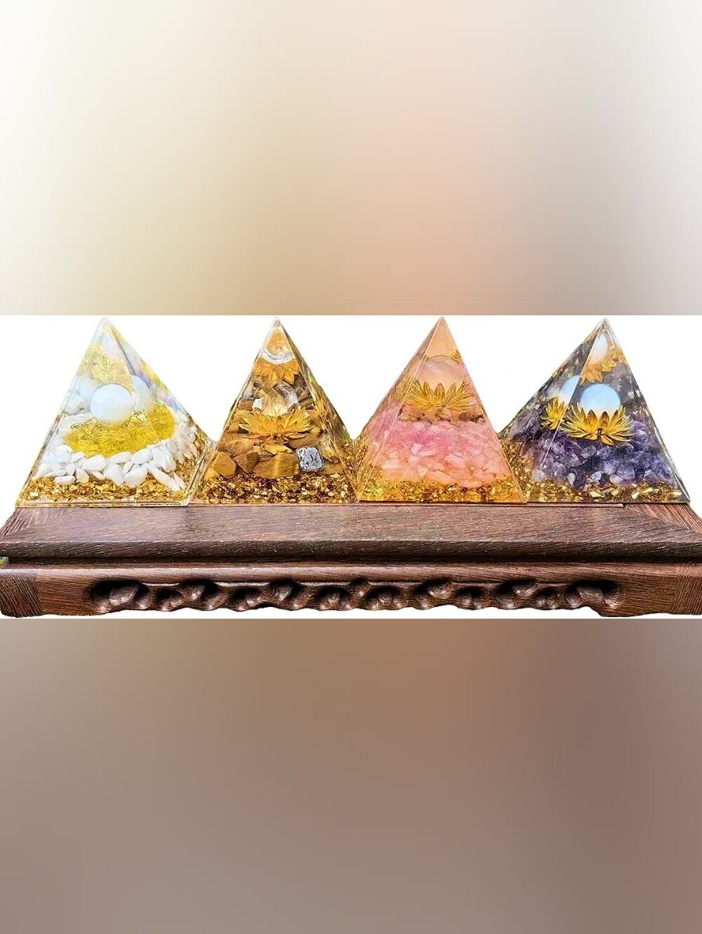 2pieces Random Orgone Pyramid for Positive Energy